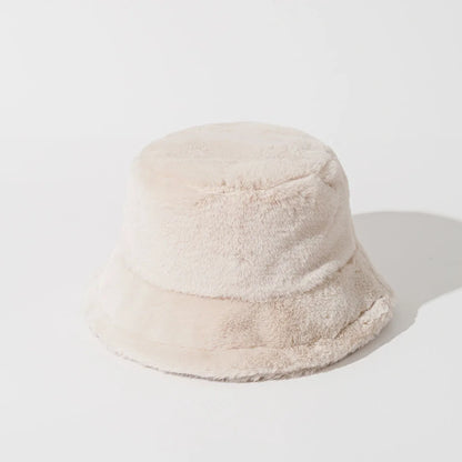 Funny Fashion Autumn Winter Leopard Fur Bucket Hat
