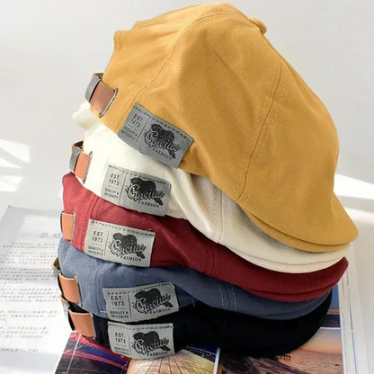 Cotton Peaky Baseball Caps For Men Hats Berets British Western Style Ivy Cap