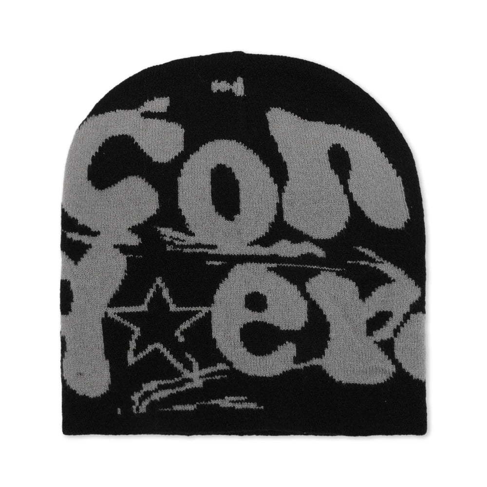 Knitting Beanie Hat For Women Y2K Fashion Letter Hat
