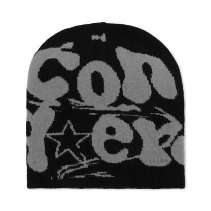 Knitting Beanie Hat For Women Y2K Fashion Letter Hat