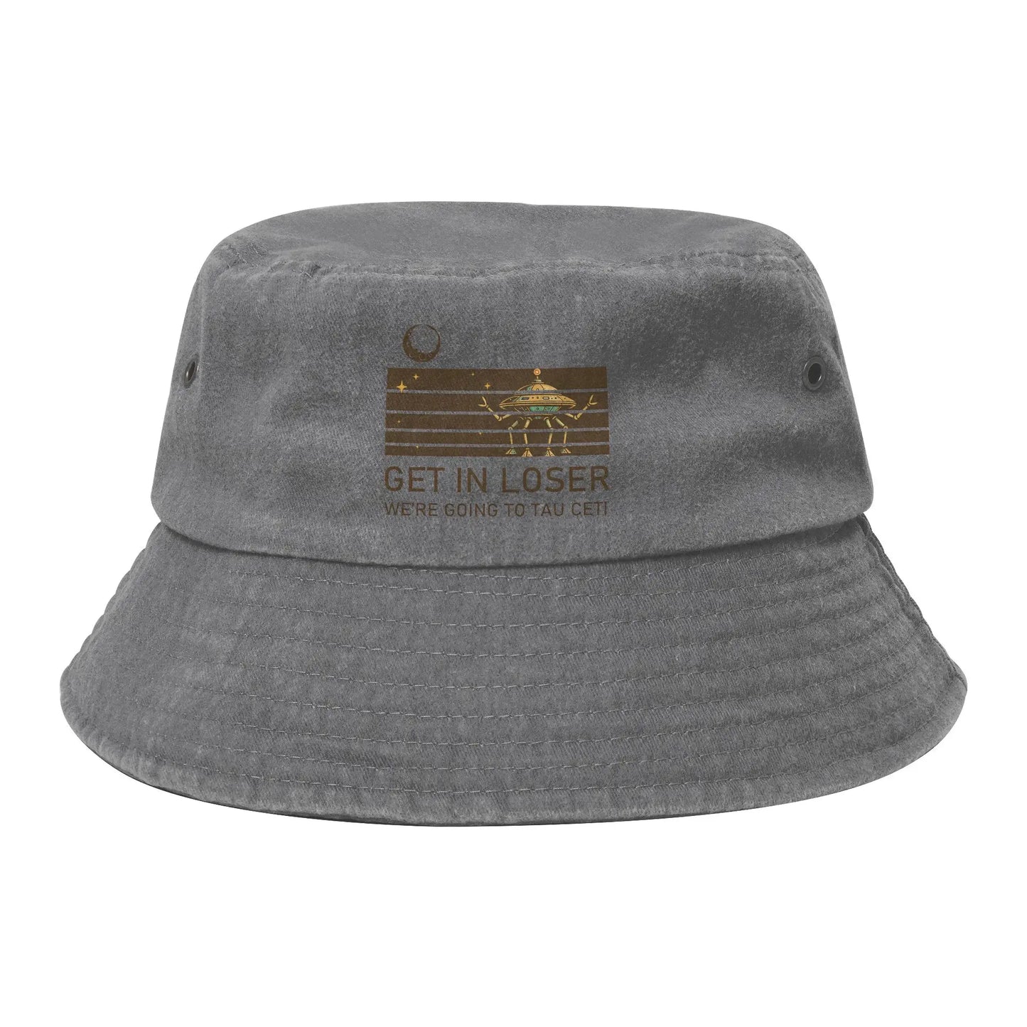 Woman Distressed Denim Bucket Hats