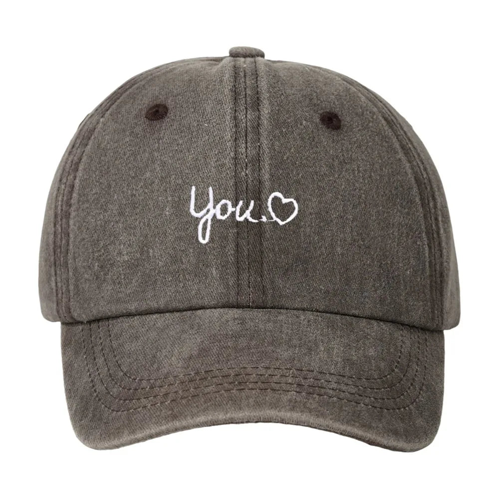 Classic Adjustable Baseball Caps Washed Peaked Brim Peaked Cap