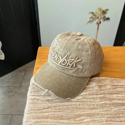 Fashion Letter Embroidery Baseball Cap for Women Men