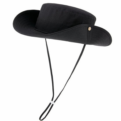 100% Cotton Fisherman Hat Dad Summer Outdoors Sun Cap Man
