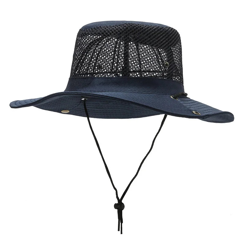 Men Women Summer Wide Beach UV Sunscreen Cap Outdoor Sport Fishing Sun Hat