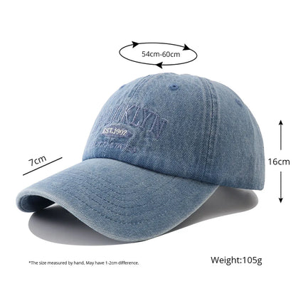 Fashion Brooklyn Embroidery Denim Snapback Baseball Caps