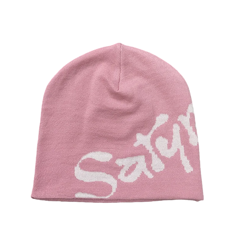 Spring Letter Pattern Knitted Hat  Hoodie Unisex Streetwear