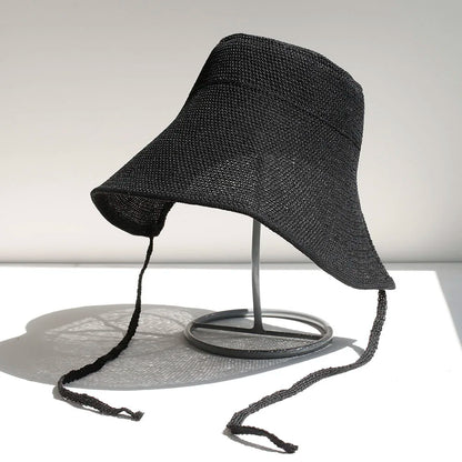 Women Summer Hat Weave Sun Hat Travel Cap