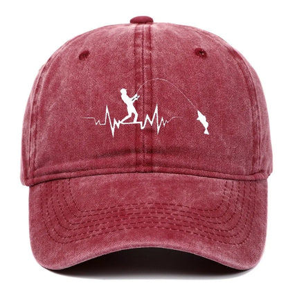 Fashion Fishing Pattern Design Embroidery Baseball Cap