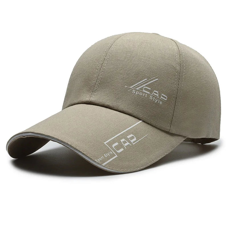 Hats Men Summer Long Brim Baseball Caps Spring Casual Outdoor Sun Fishing Hats Sunscreens Shade Caps