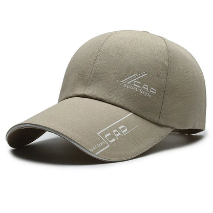 Hats Men Summer Long Brim Baseball Caps Spring Casual Outdoor Sun Fishing Hats Sunscreens Shade Caps