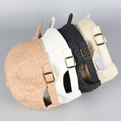 Straw Sun Hat Men Women Summer Baseball Cap
