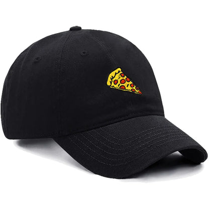 Pizza Embroidered Baseball Cap For Women Men