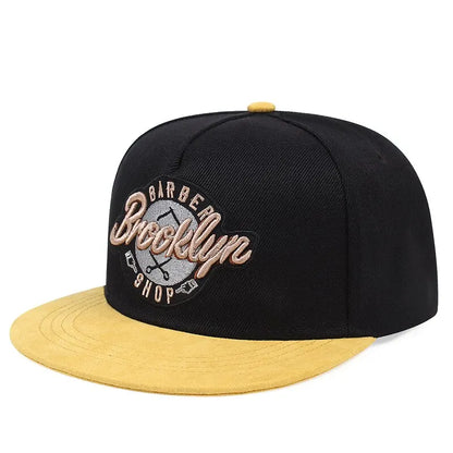 Brooklyn Letter Embroidered Snapback Cap Men Fashion