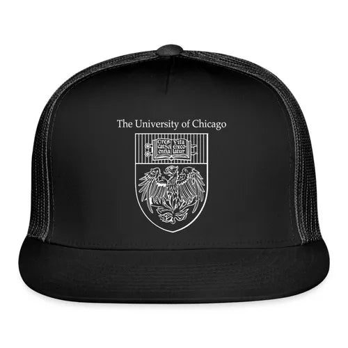 Chicago University Black Trucker Hat Cap Adult Size