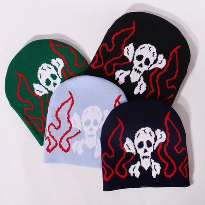 Skull Halloween 2026 Knitted Hats Women's Jacquard Hats