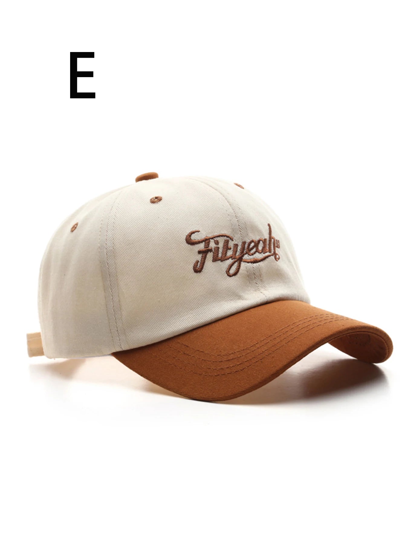 Unisex All Season Fashionable Pure Cotton Retro Letter Fit Yeah Baseball Cap