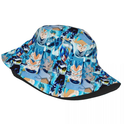 Street Dragon Vegeta Blue Ball Anime Bucket Hat Teen