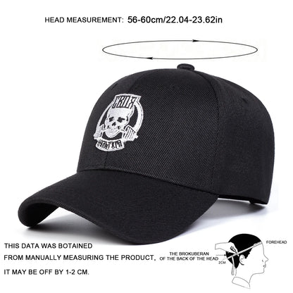 Unisex Skull Embroidery Baseball Caps Spring Autumn