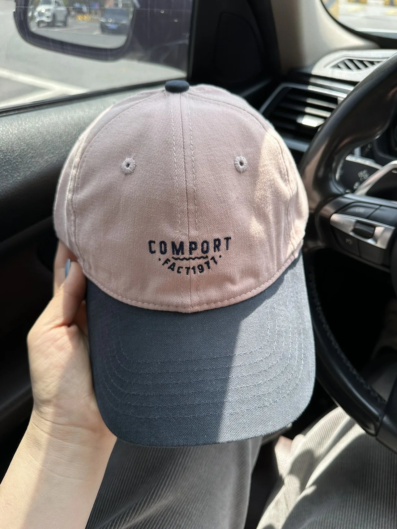 American Retro Color-Block Baseball Cap