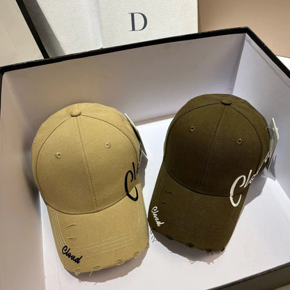 Vintage Letter Embroidery Baseball Cap