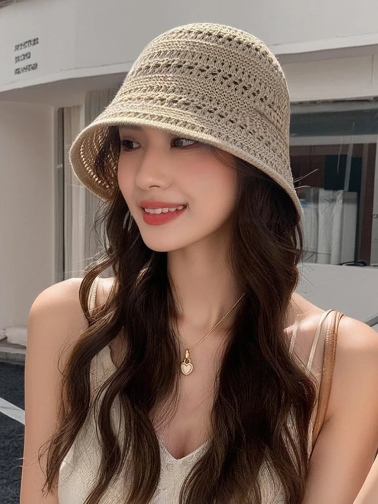 Raffia Paper Tassel Edge Beach Hats UV Protect Foldable Sun Visor