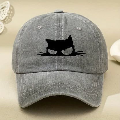 Owl Print Retro Versatile Soft Brimmed Baseball Cap for Both Men and Women