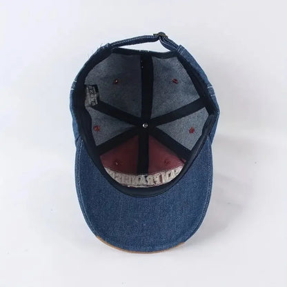 Trendy Distressed Cotton Baseball Cap