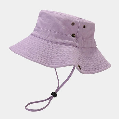 Custom Summer Retro Washed Cotton Patchwork Bucket Hat