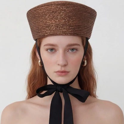 2026 French Beret Hat Women 100% Straw Summer Sun Hat