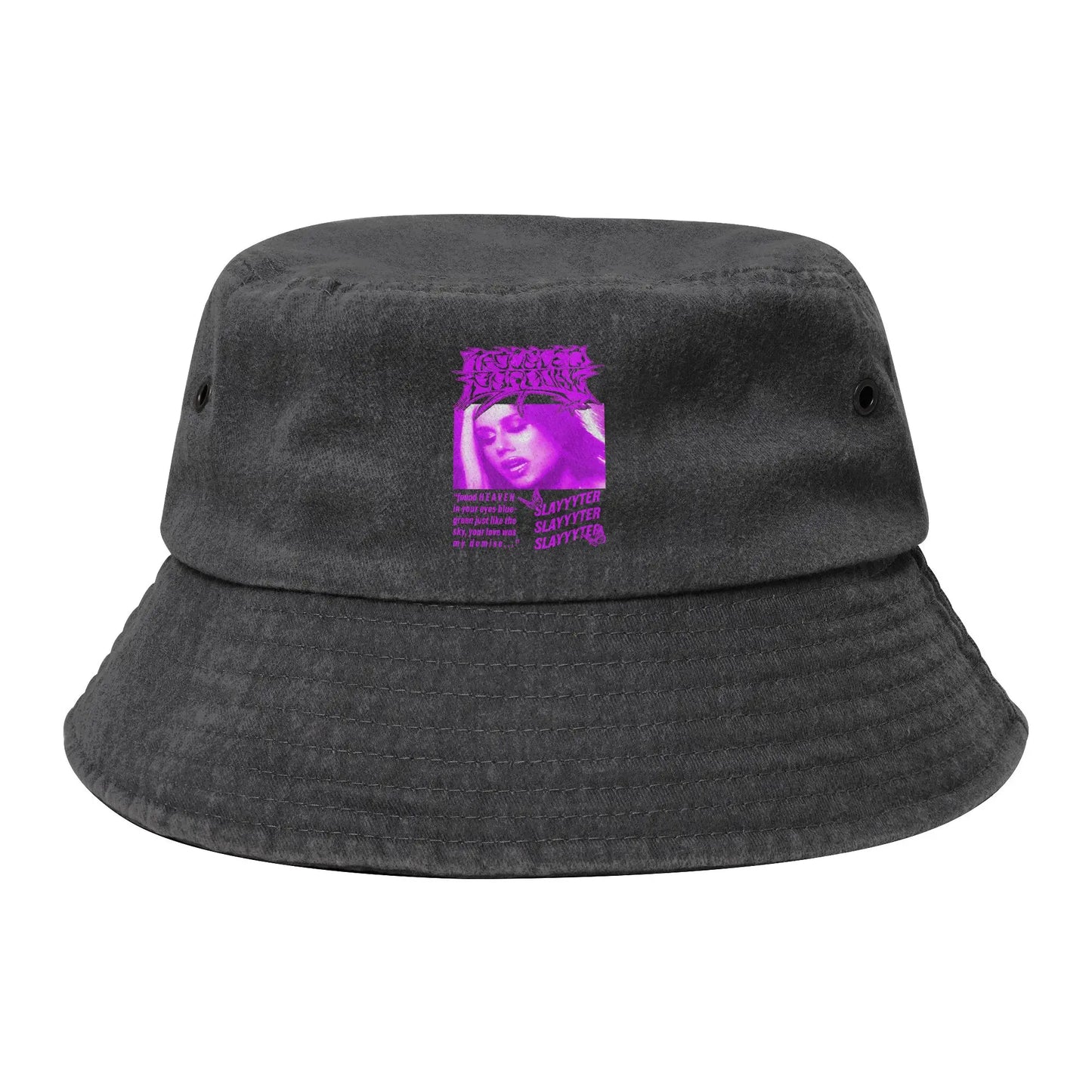 Unisex Distressed Cotton Bucket Hats