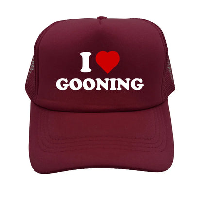 Funny I Love Gooning Baseball Caps Cool Summer Men Mesh
