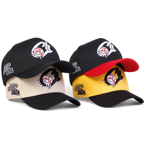 Unisex CH Letter Embroidery Baseball Caps Spring and Autumn
