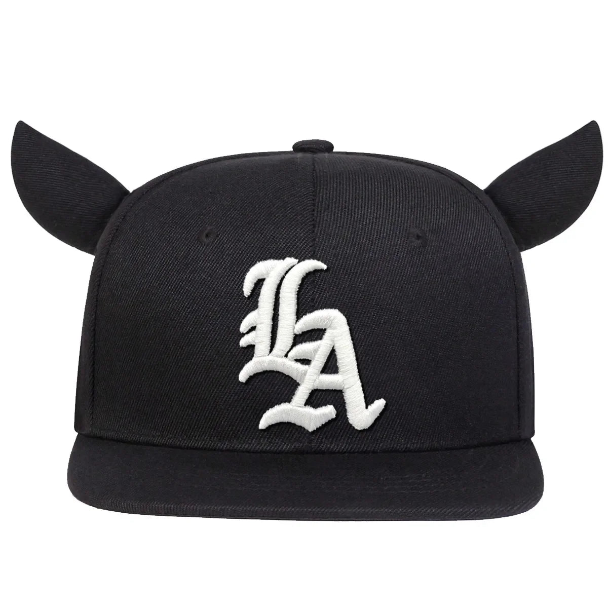 Unisex Personality Letter Embroidery Ox Horn Hip-hop Hats Spring Autumn
