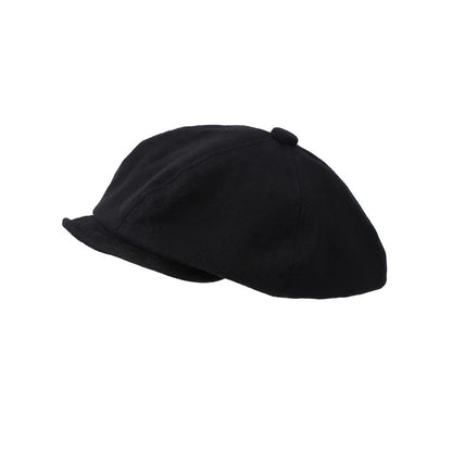 Women Hat Retro Black Painter Cap