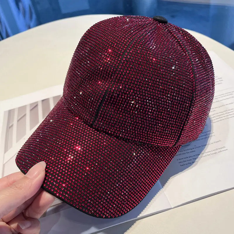 Full Diamond Luxury Rhinestones Baseball Caps