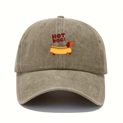 Fun Hot Dog Printed Baseball Hat Sunshade Leisure Sports