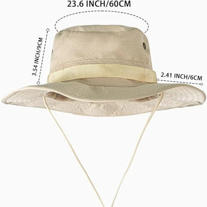 UPF 50+ Sun Protection Hat For Anglers Foldable Breathable Quick Dry