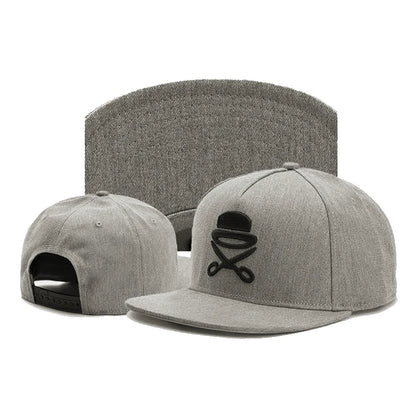 Fashion Scissor Embroidery Cap Adjustable Hip Hop Cap For Unisex Adult Outdoor Hat Snapback Hats