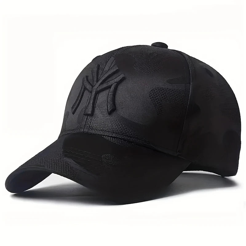 Unisex Letter Embroidery Camouflage Baseball Caps Spring and Autumn