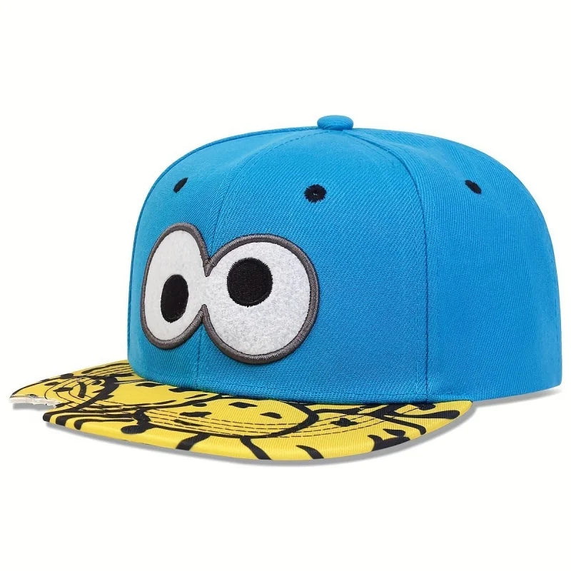 Unisex Eye PIZZA Embroidery Hip Hop Hats Spring and Autumn Outdoor Adjustable Casual Baseball Caps Sunscreen Hat