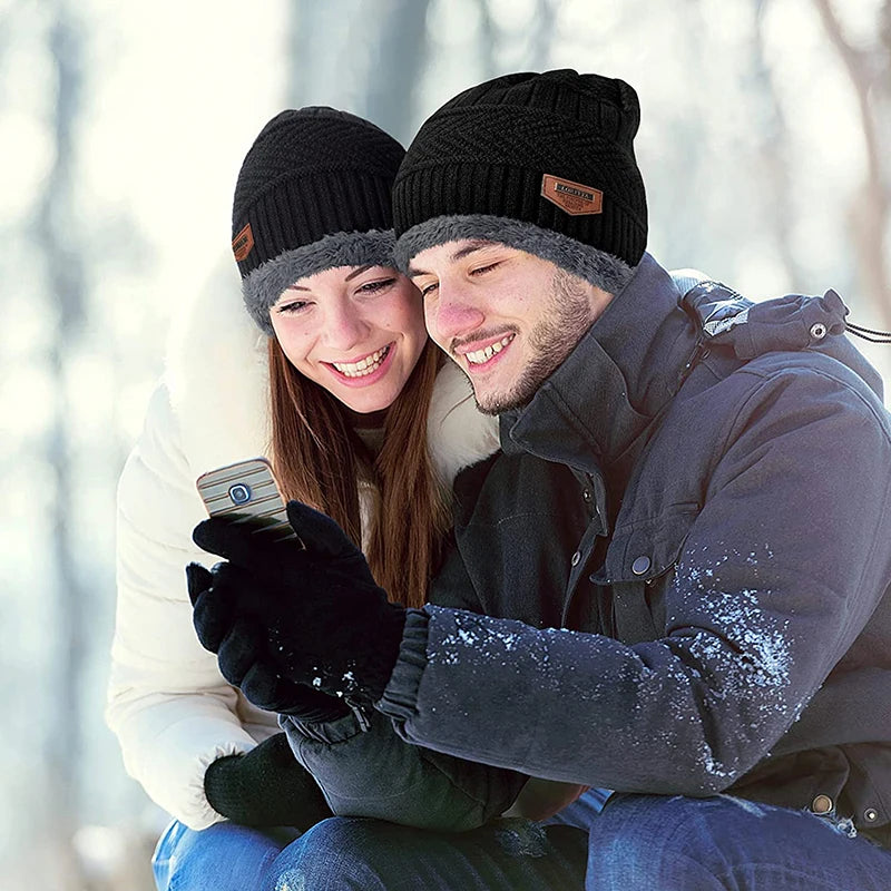 Winter Beanie Hat For Men Knitted Hat Winter Cap