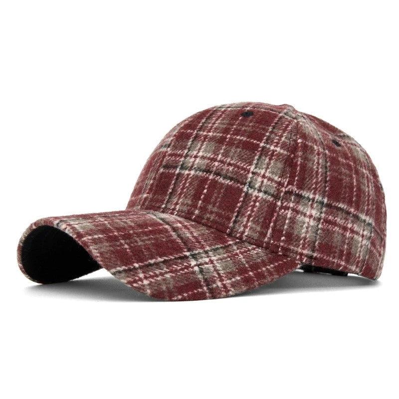 Men And Women New Classic Plaid Baseball Cap
