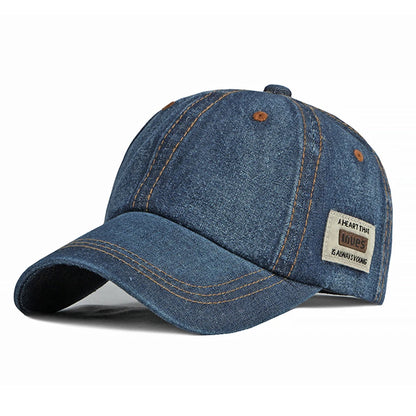 Blue Denim Hat For Men Summer Baseball Caps