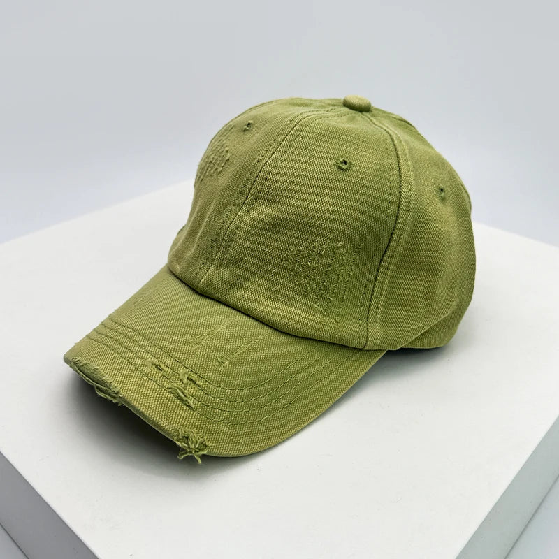 New Men Women Gradient American Vintage Broken Baseball Hats