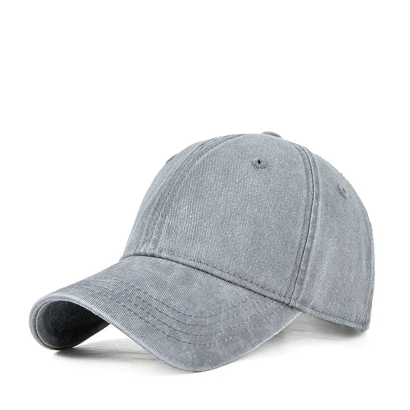 Man Cotton Big Size Baseball Hat Woman Plus Size Sun Caps Male Casual Snapback Cap