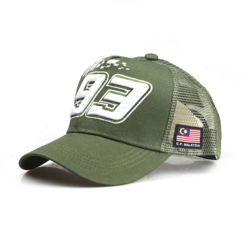 93 racing cap Motorcycle Hat Men's and Women's