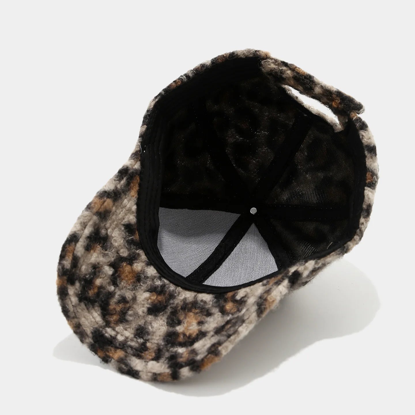 Autumn And Winter New Hat Ladies Leopard Print Hard Top Baseball Cap