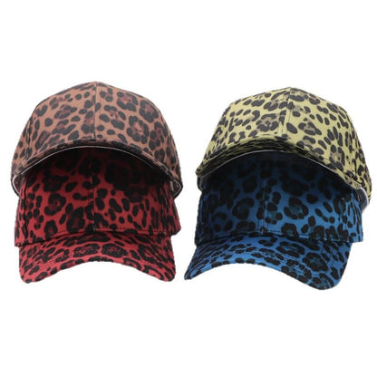 Unisex European American Fashion Leopard Print Baseball Cap