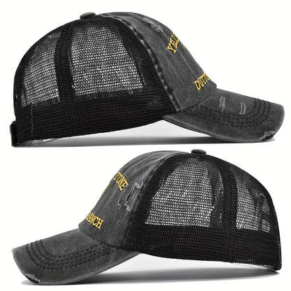 Piece Of Spring and Summer Breathable Retro Style Distressed Baseball Cap Outdoor Sports Travel Cap